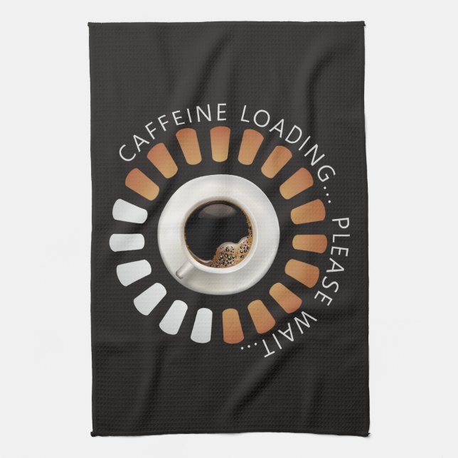 Linge De Cuisine Chargement de caféine (Vertical)