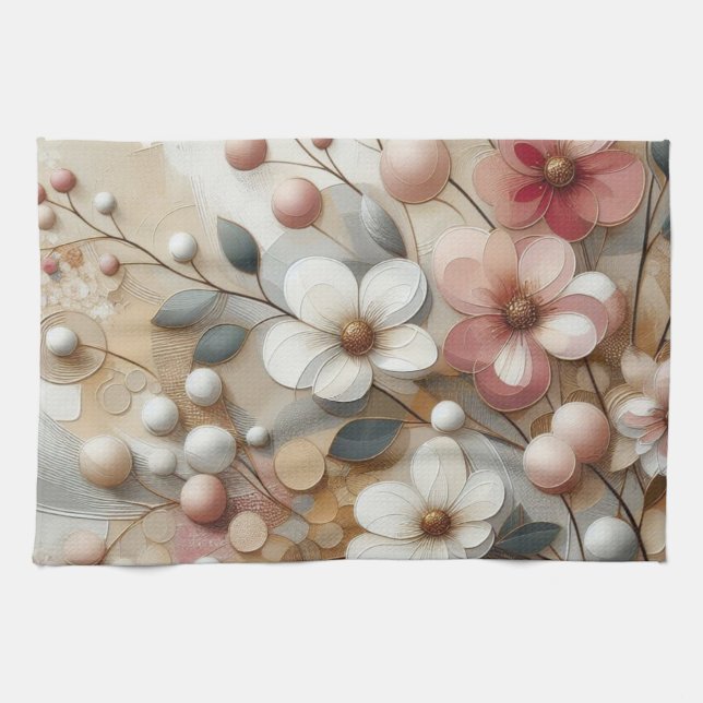 Linge De Cuisine Charm Flowers  (Horizontal)