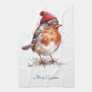 Linge De Cuisine Charme de cuisine de Noël Robin anglais