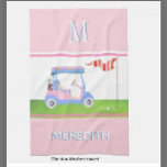 Linge De Cuisine Charming Feminine Golf Clubs de panier Monogramme<br><div class="desc">LES ARTICLES DE RECORD SONT DISPONIBLES DANS LA COLLECTION CI-DESSUS (Golf Gal en rose et bleu). C'est une charmante voiturette de golf unique — adorable en rose et bleu avec juste une touche de lueur sur son "toit" — fait avec goût — prêt à courir le terrain — serviette de...</div>