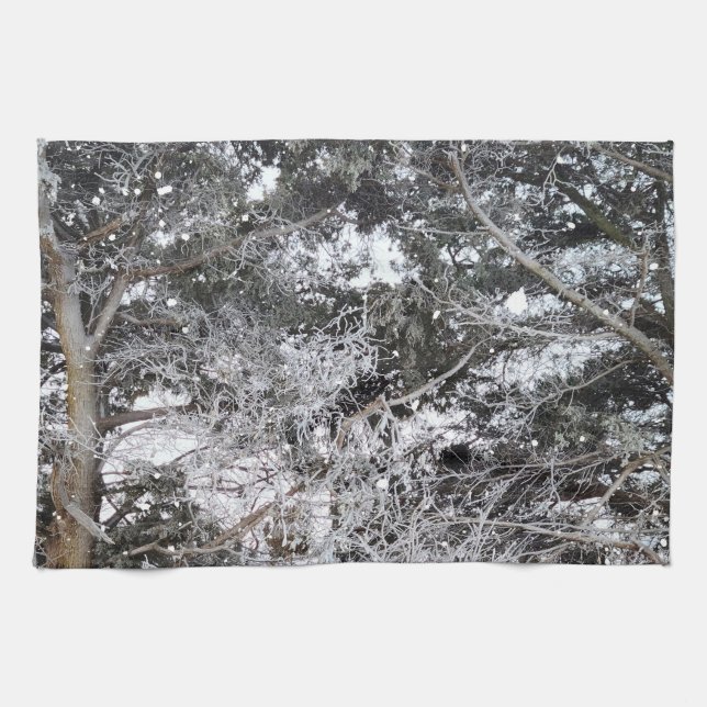 Linge De Cuisine Chasse au Camouflage Motif de neige 4 (Horizontal)