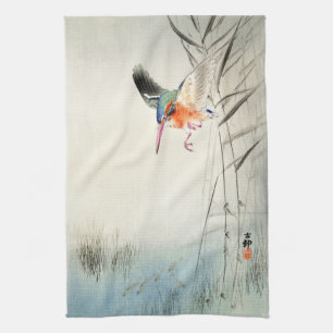 Linge De Cuisine Chasse aux martin-pêcheurs - Ohara Koson -