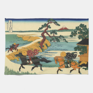 Linge De Cuisine Chasse samouraï de cheval d'impression japonais d