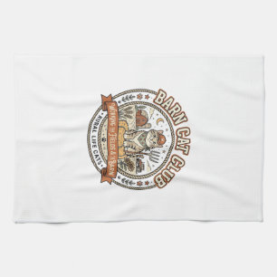Linge De Cuisine Chat de grange Club Chat Agriculteur Animal de fer