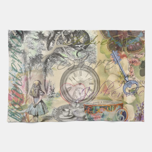 Linge De Cuisine Chat du Cheshire Alice au Pays des Merveilles Clas (Horizontal)