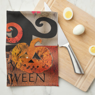 Linge De Cuisine Chat Halloween Kitty