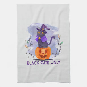 Linge De Cuisine Chat noir uniquement