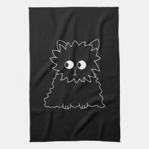 Linge De Cuisine Chat persan noir mignon
