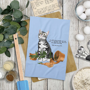 Linge De Cuisine Chat plante