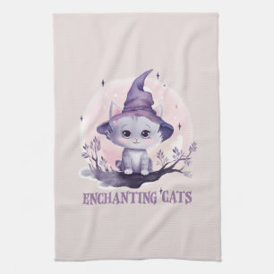 Linge De Cuisine Chat sorcier enchanteur