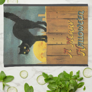 Linge De Cuisine Chat vintage Joyeux Halloween par Ellen Clapsaddle