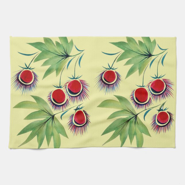 Linge De Cuisine Châtaignes décoratives (Horizontal)