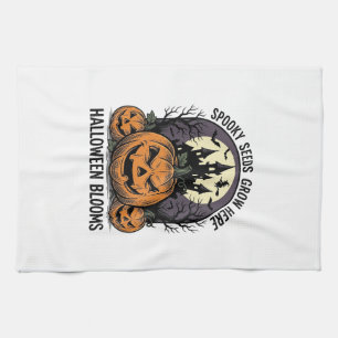 Linge De Cuisine Château de citrouille d'Halloween Vintage T-shirt