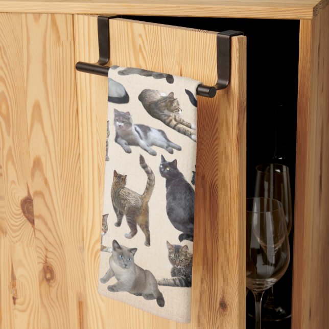 Linge De Cuisine Chats 😸 (Pliage en tiers)
