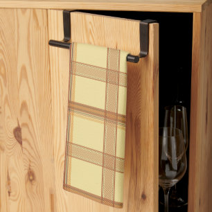Linge De Cuisine Chaud Caramel Marron Carreaux Esthétique