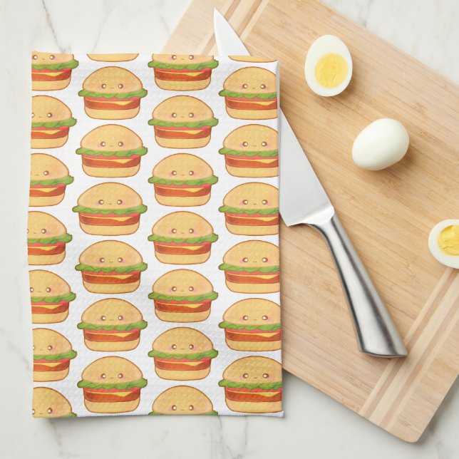 Linge De Cuisine Cheeseburger (Quart Plié)