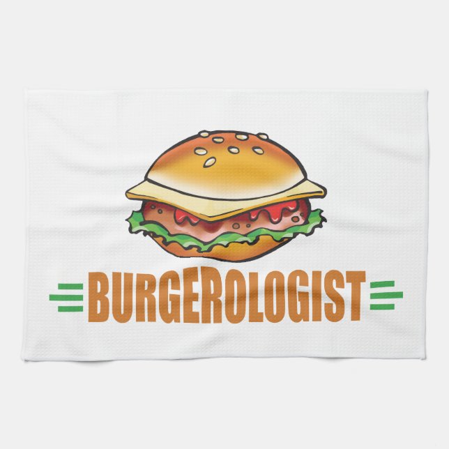 Linge De Cuisine Cheeseburger drôle (Horizontal)