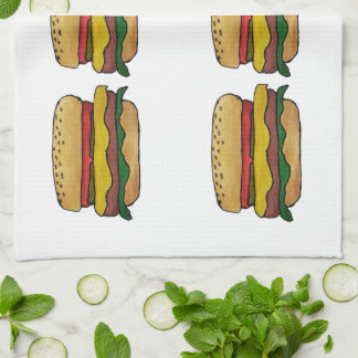 Linge De Cuisine Cheeseburger Kitchen Towel