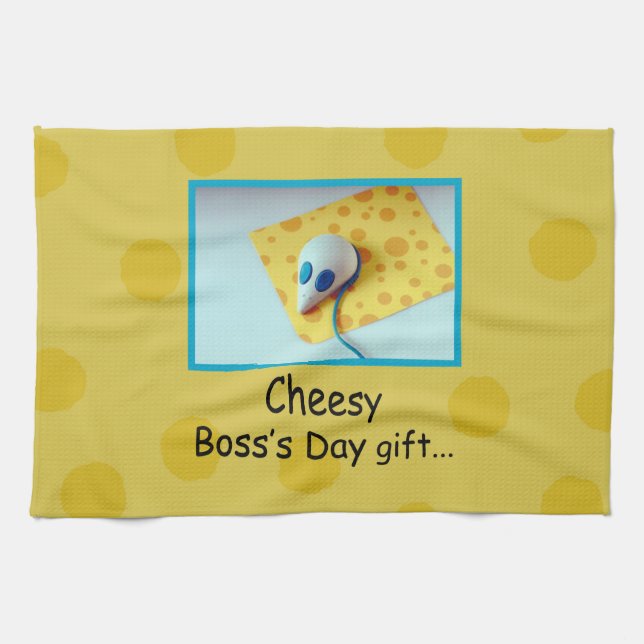 Linge De Cuisine Cheesy Boss's Day, Holiday, Humour (Horizontal)