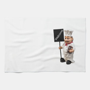 Linge De Cuisine Chef cuisinier - Carte de menu BIENVENUE