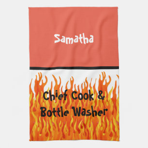 Linge De Cuisine Chef cuisinier et laveur de bouteilles