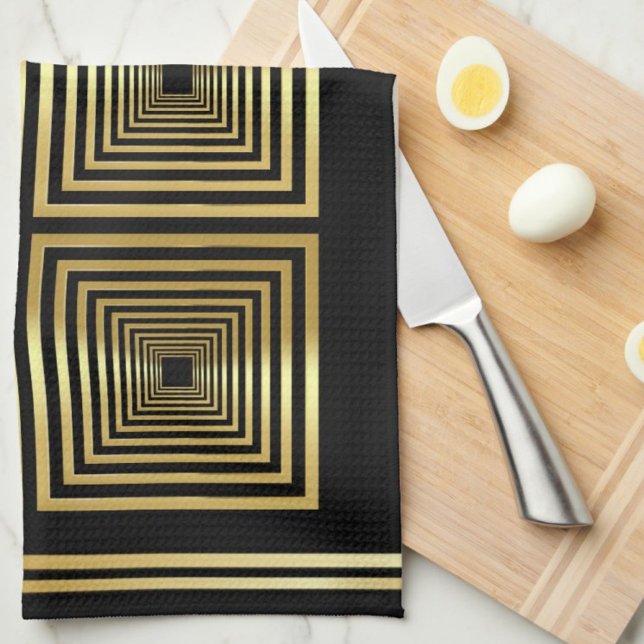 Linge De Cuisine Chef luxueux de l'or noir (Créateur téléchargé)