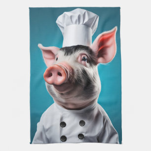 Linge De Cuisine Chef Pig