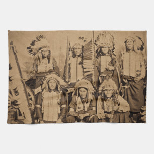 Linge De Cuisine Chefs 1895 occidentaux sauvages de Sioux
