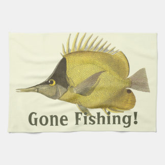 Linge De Cuisine Chélmon Tropical Jaune Longirostris, Poisson Vinta