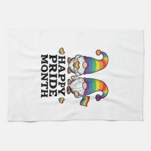 Linge De Cuisine Chemise arc-en-ciel vintage Gnome Mois de la fiert