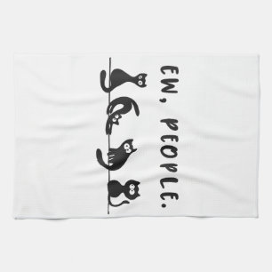 Linge De Cuisine Chemise chat noir drôle femmes beurk personnes ama