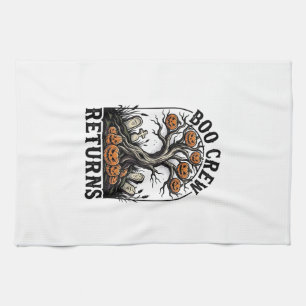 Linge De Cuisine Chemise d'arbre d'Halloween Graphique de citrouill