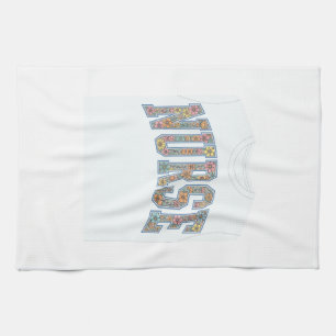 Linge De Cuisine Chemise de conception de lettrage universitaire fl