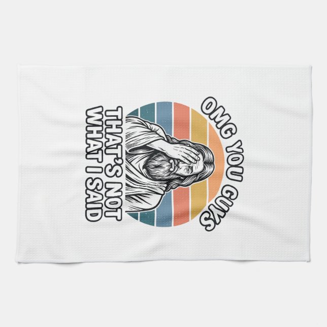 Linge De Cuisine Chemise de gravure rétro de citation drôle Facepal (Horizontal)