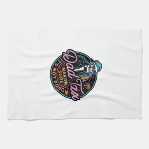 Linge De Cuisine Chemise de gravure vintage de squelette de taxe de