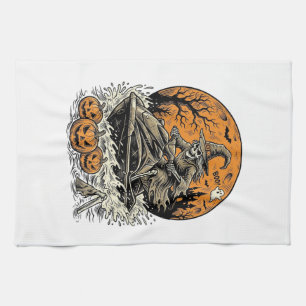 Linge De Cuisine Chemise de jet ski Halloween sorcière squelette vi