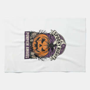Linge De Cuisine Chemise de nuit effrayante sorcière citrouille d'H