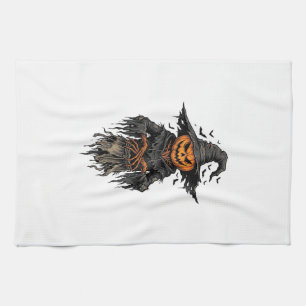 Linge De Cuisine Chemise de sorcière épouvantail citrouille Hallowe