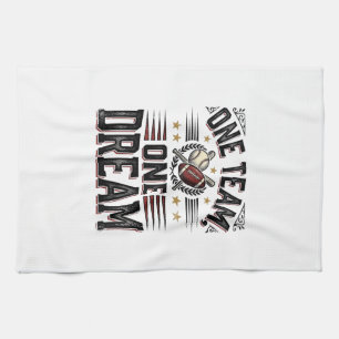 Linge De Cuisine Chemise d'équipe sportive vintage One Team One Dre