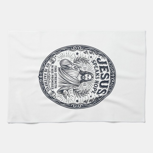 Linge De Cuisine Chemise d'inclusion de la communauté sourde Jésus  (Horizontal)