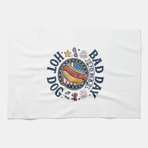 Linge De Cuisine Chemise drôle de mauvais jour de hot dog patriotiq