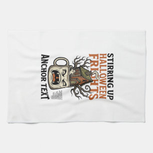 Linge De Cuisine Chemise graphique de mug hanté Halloween Café effr