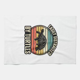 Linge De Cuisine Chemise Graphique Vintage Tortues Distraient Facil