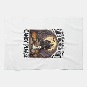Linge De Cuisine Chemise Halloween Vintage Candy Night Maison Hanté