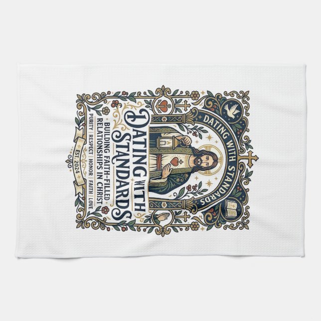 Linge De Cuisine Chemise humour de relation chrétienne datant de Jé (Horizontal)