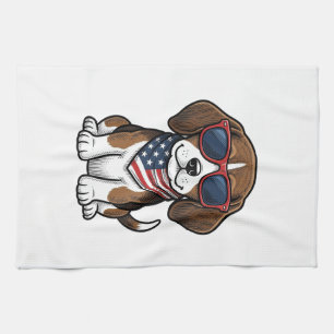 Linge De Cuisine Chemise lunettes de soleil pour chiots Beagle patr