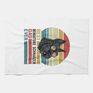 Linge De Cuisine Chemise patriotique vintage de papa Schnauzer mini