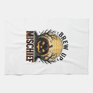 Linge De Cuisine Chemise Pumpkin Mischief Graphique Halloween Vinta