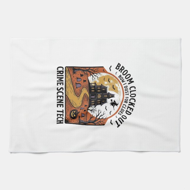 Linge De Cuisine Chemise Technicien de Scène de Crime Drôle Hallowe (Horizontal)