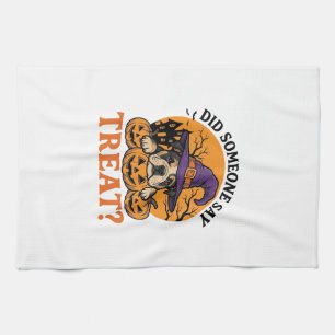 Linge De Cuisine Chemise Vintage de Bulldog de la Sorcière d'Hallow
